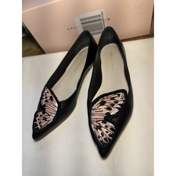 Sophia Webster Butterfly  Stiletto Flat Shoes - Picture 3 of 10
